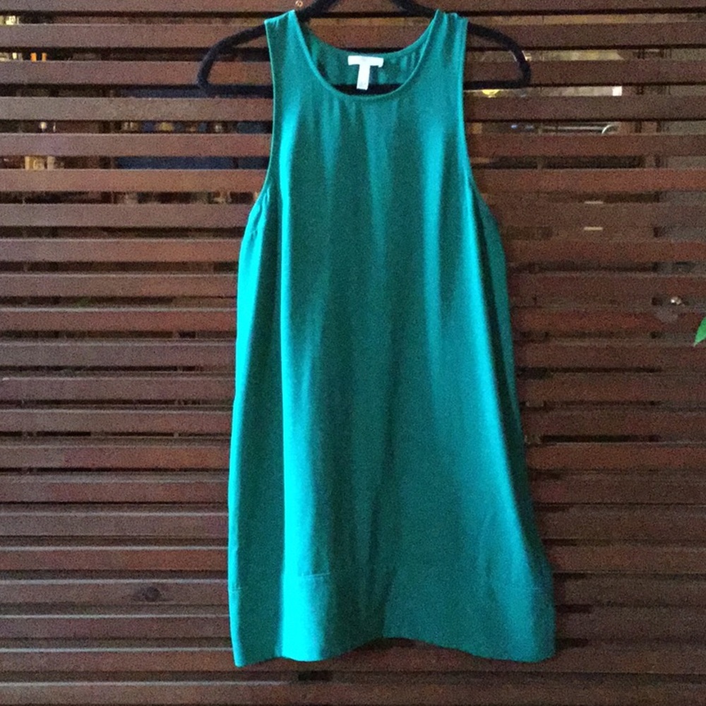 Green mini dress